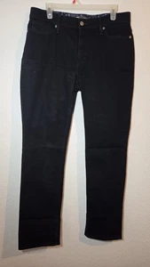 Pantalones de mezclilla oscuros Levis 525 para mujer 31x32 medianos negros cintura perfecta pierna recta - Imagen 1 de 7