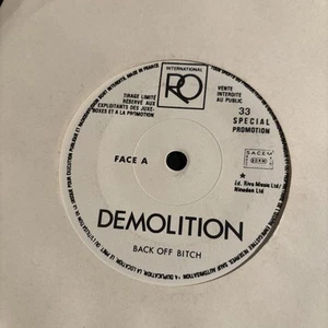 DEMOLITION Back Off Bitch / Heart Break Hotel 45 International RO France Promo - Picture 1 of 2