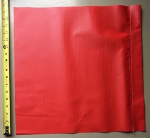 2 Safety Flags SF18 TR 18" Vinyl Red Orange Caution Traffic Crossing No Dowel - Picture 1 of 2