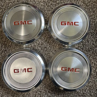 Set of 4 GMC S15 S10 Blazer OEM Wheel Rim Hub Cap Lug Cover Dog Dish Poverty GPY Foto 1 de 4