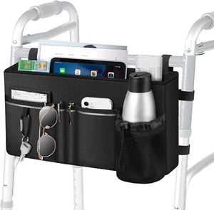 Bolso de Mano Grande para Caminante Plegable Accesorio para Caminante Cesta de Almacenamiento Ayuda para la Movilidad Acce - Imagen 1 de 12