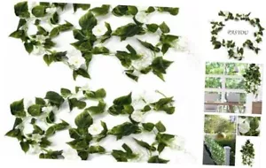 Artificial Morning Glory Flower Vines, Fake Hanging Plants Silk Garland Ivy  - Picture 1 of 8