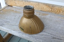 ANTIQUE INDUSTRIAL X RAY MERCURY GLASS SHADE MIRRORED REFLECTOR MEDICAL STEAMPUN