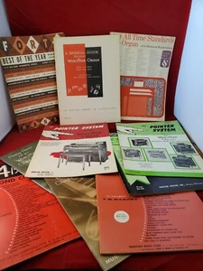 1950s/60s Large lot of Hammond & Wurlitzer Organ SHEET MUSIC BOOKS & catalog ++ - Picture 1 of 7