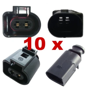 Connettore auto - AMP Tyco VAG 2-pin (10 x SET) 1J0973722, 1J0 973 722 skoda vw - Picture 1 of 3