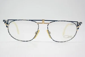 Vintage Brille Cazal 247 Blau Silber Gold Oval Brillengestell eyeglasses - Bild 1 von 6