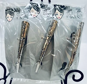 Hair Alligator Clips Japanese Accessories Cool Style #81419 6 pc Barrettes NEW - Picture 1 of 8