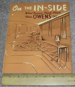 Vintage OWENS 30 ELECTRON Cruiser Yacht Boat Dealer Sales Brochure Testimonials - Picture 1 of 3