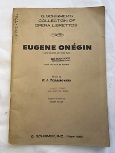 1957 Eugene Onegin Alexander Puschkin Musik von Tschaikowsky Gedicht Opernspiel Texte - Bild 1 von 7