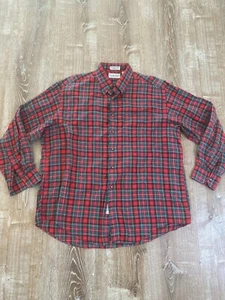 Vintage Viyella F.A. MacCluer Hemd Herren XL 100 % Baumwolle rot grün kariert gebraucht, in einwandfreiem Zustand - Bild 1 von 6