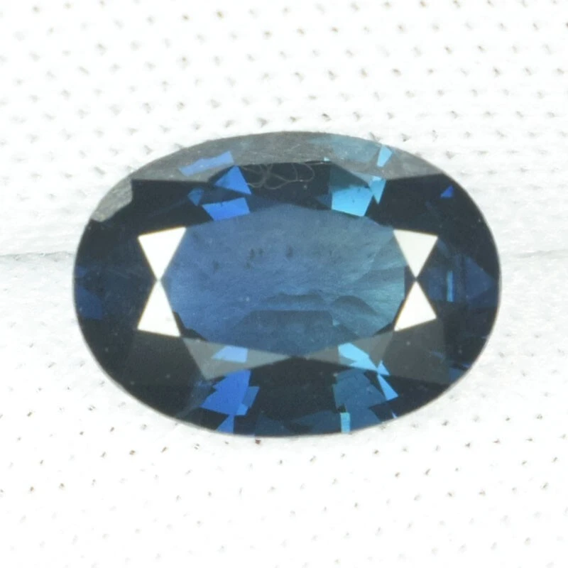 2.00 ct DAZZLING DARK  BLUE  NATURAL INDICOLITE TOURMALINE - Oval See Vdo DB - Image 1 of 2