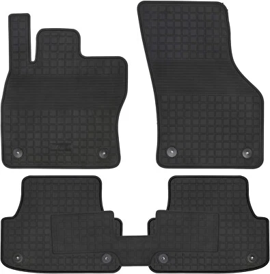 2015-20 Audi A3 S3 RS3  A3 E-tron Black Rubber Floor Mats Complete Set ⭐F4⭐ - Image 1 of 4
