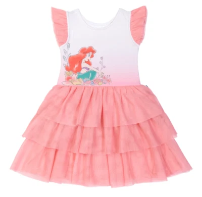 Little Sleepies Disney Ariel Flutter Tiered Tutu Dress Tulle Girls Sz 7 NIB - Image 1 of 4