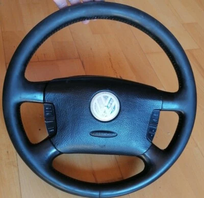 Org. VW PASSAT Leder Lenkrad Multifunktion 3B0880201AQ Airbaglenkrad 1J0419091  - Bild 1 von 4