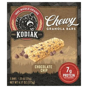 Kodiak Bar Granola Chocolate Chip Chewy 6.17 Oz (Pack of 12) - Picture 1 of 2