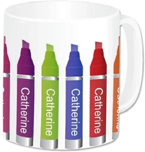 Personalised Mug Cup Name Text Custom Birthday Christmas Fun Work Print Gift #3 - Picture 1 of 8