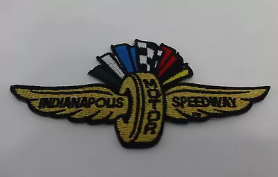 IMS Indianapolis Motor Speedway Wings, Wheel & Flags logo Patch 2.125” x 3.875” - Image 1 of 4