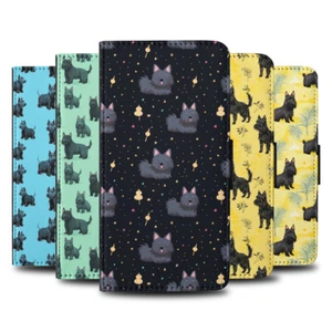 FLIP CASE FOR SAMSUNG GALAXY|SCOTTISH TERRIER PATTERN #A2 - Picture 1 of 36