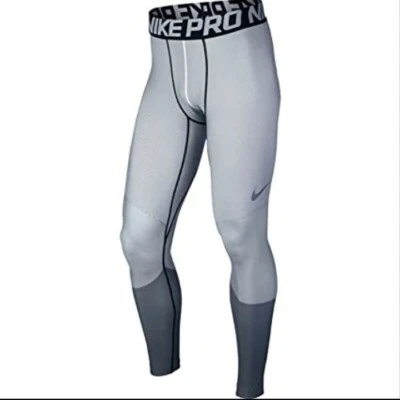 2015 Nike Pro Hyperwarm Lines Compression Pants Tights Sz Small S 699970 100 $60 - Image 1 of 4