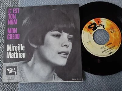 7" Single Mireille Mathieu - C'est ton nom Vinyl Germany - Image 1 of 4