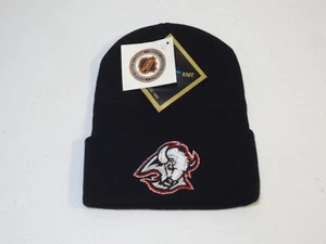 Vintage NHL Buffalo Sabres LOGO Cuffed Knit Beanie 90s Gross Cap Co. NEW NWT - Picture 1 of 2