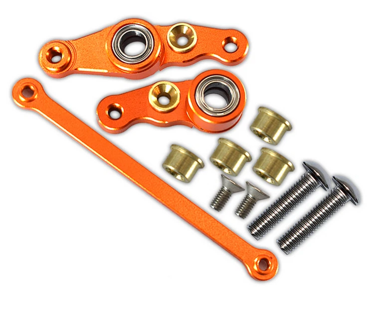 GPM RC 1:10 Aluminum Steering Assembly for TAMIYA DF01/TA01/TA02/M1025 HUMMER - Image 1 of 4