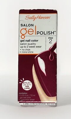 NIB NEW Sally Hansen SALON Gel NAIL Polish Step 2 Color 230 “Wine Not” USE w LED - Image 1 of 4