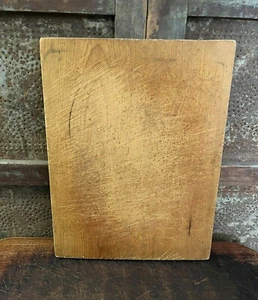"Tablero de corte colgante de madera antigua gran coloración y pátina 14 1/2"" x 11" - Imagen 1 de 8