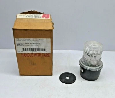 Federal Signal LP3 Stream Line LP3S 120VAC 50/60Hz 0.10A Ser A LP3S-120C - Image 1 of 4