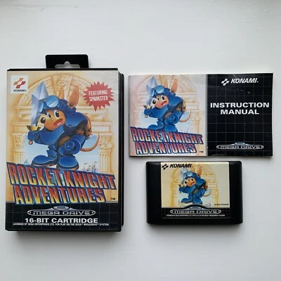 Rocket Knight Adventures Sega Mega Drive Game Complete w/ Box & Manual *TESTED* - Image 1 of 4