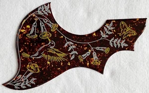 For Gibson Hummingbird Acoustic Guitar Self-Adhesive Pickguard Crystal , Brown - Picture 1 of 4