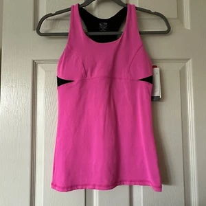 Women’s NWT Champion Duo Dry Max Pink / Black Athletic Top Shirt XS - Picture 1 of 10