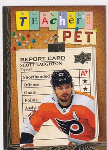 2023-24 UPPER DECK TEACHERS PET GOLD #3 FLYERS SCOTT LAUGHTON (1:240)