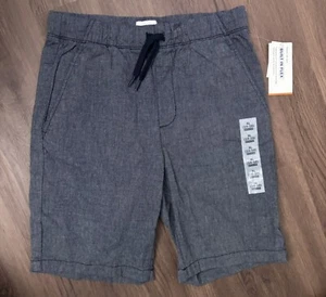 NWT Boys Old Navy Built-in Flex Shorts XL 14-16 Blue White Check Drawstring - Picture 1 of 6