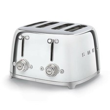 SMEG TSF03SSEU TOSTAPANE TOSTA PANE 4 SCOMPARTI 4 FETTE ANNI '50 CROMATO 2000 W