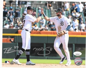 Detroit Tigers TREY SWEENEY/MATT  VIERLING Dual  Signed 8x10 Photo JSA - Picture 1 of 1