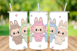 Bicchiere fatto a mano in acciaio inox 12 oz - Labubu - I mostri - bambino - regalo - Foto 1 di 1
