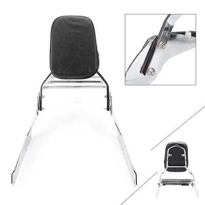 Rear Backrest Sissy Bar Luggage Rack Fit Honda Shadow Spirit VT750DC 2001-2008 - Image 1 of 4