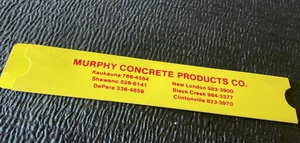 #89 Calcolatrice volume calcestruzzo Murphy cemento DePere Wisconsin Bill-Mar vintage - Foto 1 di 5