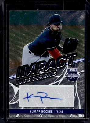 2023 Elite Extra Edition Kumar Rocker Impact Impressions Signatures Auto #II-KMR - Image 1 of 2