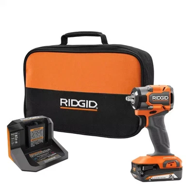 RIDGID 18V Subcompact Brushless Cordless 3/8 In. Impact Wrench Kit w/ Battery - Image 1 of 4