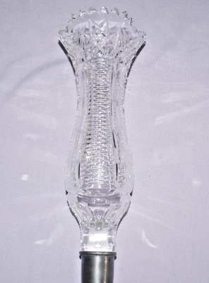 Antique American Brilliant Cut Crystal Glass Candelabra Shade Candle Holder Part - Image 1 of 4
