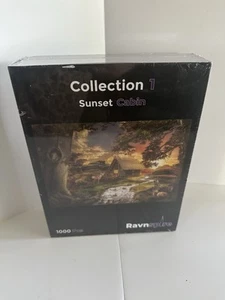 Ravnspire 1000 Pc. Jigsaw Puzzle SUNSET CABIN for Teens/Adults 27.5" x 19.7" NEW - Picture 1 of 4