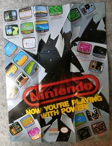 NES Nintendo Now You're Playing with Power Tyson's Zelda Poster Insert Authentic - Bild 1 von 6