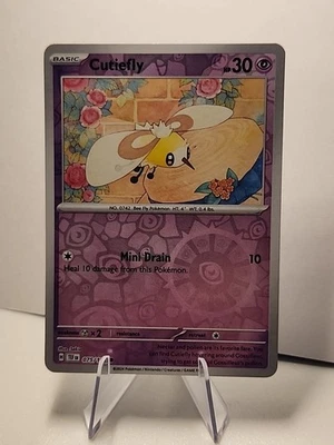 Cutiefly 075/162 SV05: Temporal Forces Reverse Holo Pokémon TCG NM  - Image 1 of 2