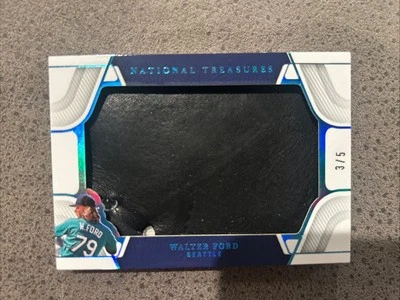 2023 National Treasures Walter Ford Jumbo Used Fielding Glove Mariners 3/5 - Image 1 of 2