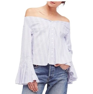 Free People off the shoulder top - Picture 1 of 4