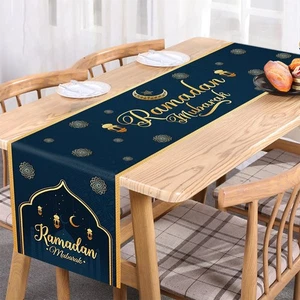 Ramadán Mubarak Corredor de Mesa Decoraciones de Mesa - Decoraciones Mubarak, 13.8x70" - Imagen 1 de 3