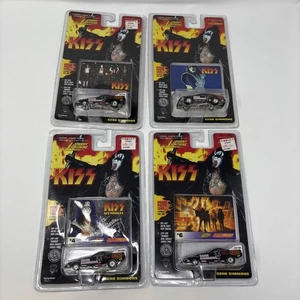 KISS Hot Wheels Johnny Lightning Set of 4 Gene Simmons NIB - Picture 1 of 3