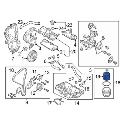 For Volvo S60 2015-2024 Volvo 32140029 Engine Oil Filter Element - Image 1 of 4